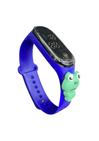 Çocuklar İçin Sevimli Kurbağa Detaylı Dokunmatik Dijital Ekran: Eğlenceli Ve İşlevsel Tasarım Siyah