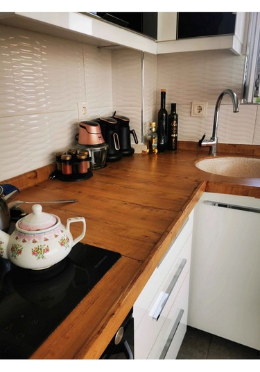 İbmtü340 Mutfak Tezgah Üstü Ahşap Desen Kendinden Yapışkanlı Folyo Kaplama 70cmx100cm