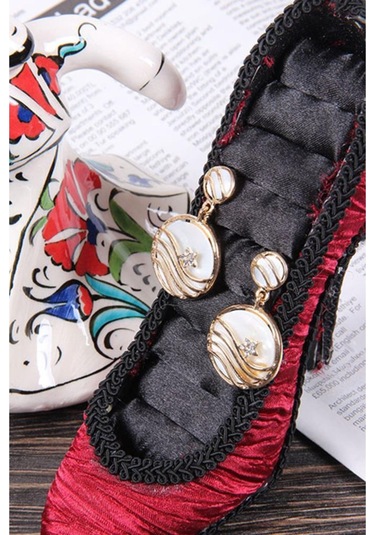 Tkpe00894 Zirkon Taşlı Gün Batımı Küpe K2 Diğer