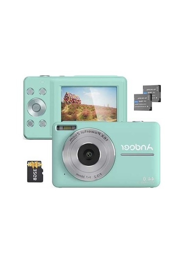 Diğer Andoer 1080p Kamera, 44mp Otomatik Odak, 2.5 Ekran, 16x Zoom, Titreme Önleyici, Yüz Algılama, Gülümseme Yak Çok Renkli