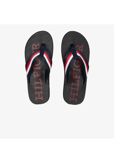 Tommy Hilfiger Logo Massage Erkek Lacivert Terlik Fm0fm05443 Lacivert