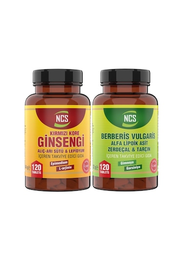 Ncs Berberis Vulgaris 120 Tablet Ginseng 120 Tablet Koenzimli