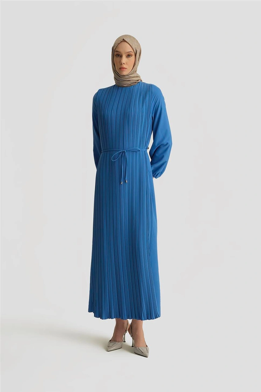 Armine Elbise Ortd9435-1 Bebe Mavisi Mavi