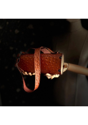 Hakiki Deri, El Yapımı Bayan Çanta, Bayan Cüzdan Larissa V33 Turuncu