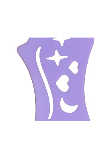 Dolıty Lady Purple Için Eyeliner Stencil Çok Amaçlı Mor Mor