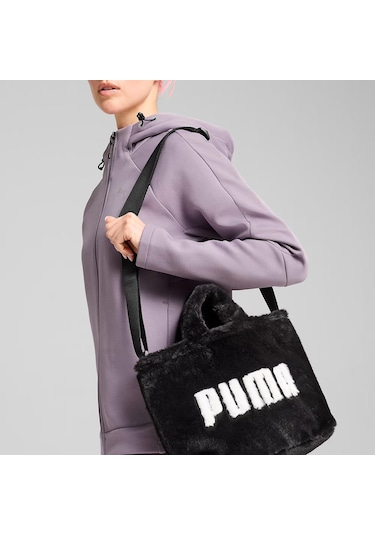 Puma Core Fur Mini Tote Omuz Çantası C-pum090657tb0p01 Siyah