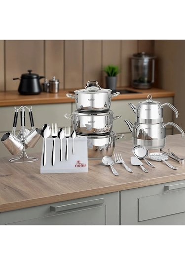 Nehir Essential 80 Parça Paslanmaz Çelik Çeyiz Seti