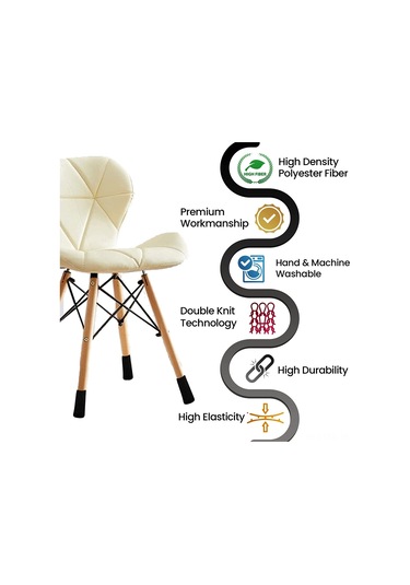 Hfambition 6'lı Siyah Poliester Mutfak Sandalye Ayak Koruması - Çift Katlı Dikişli Kayma Engeli Ve Zemin Koruması