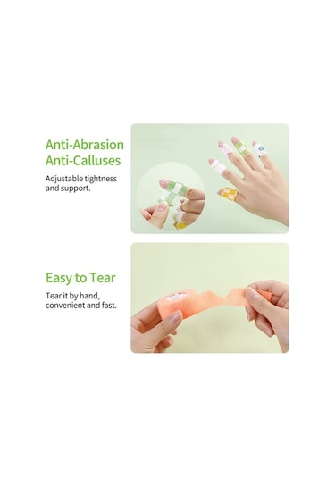 Pazly Yapışkanlı Tutuşunu Sargı Rulo Reedark Rahatlatır Nefes Kendinden Kalem Esnek Bezi Alabilir, 4 - Cr