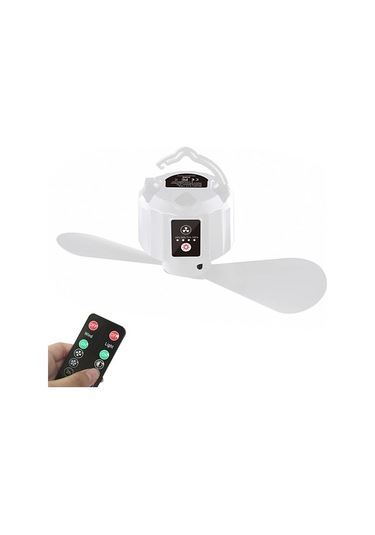 Usb Şarj Edilebilir Açık Kamp Yürüyüş Çadırı Tavan 5865 Beyaz