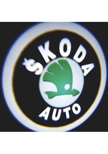 OtoÇizgi Skoda Pilli Yapıştırmalı Kapı Altı Led Hayalet Logo Mesafe Sensör N11.8974 OtoÇizgi