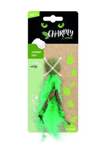 M-pets Charmy Bugbear Catnipli Kedi Oyuncağı Green