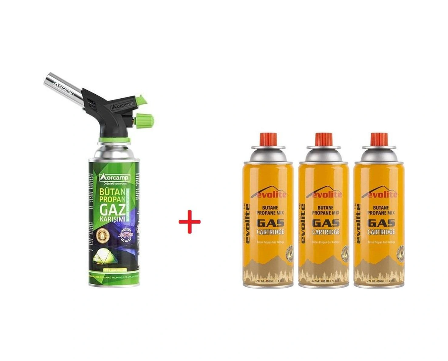 Orcamp Cx-500 Pürmüz Set + 3 Adet Evolite 227 Gr Kartuş Yeşil