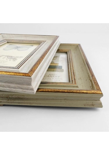 Kahverengi Ahşap Resim Çerçevesi Vintage Portre Fotoğraf Çerçeveleri Evlilik Yıldönümü Retro Manzara Posteri 6 İnch