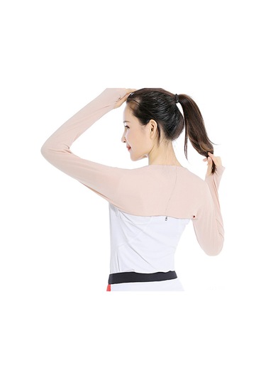 Padalink Golf Ve Bisiklet İçin Güneşten Koruyucu Tek Parça Omuzlu Kolenik - Nane Yeşili, Siyah, Ten Rengi 3 Adet