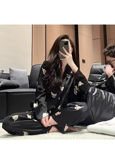 Kadın Buz İpek Pijama-7001 Diğer