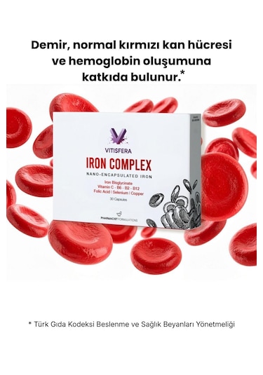 Vitisfera Iron Complex 30 Kapsül