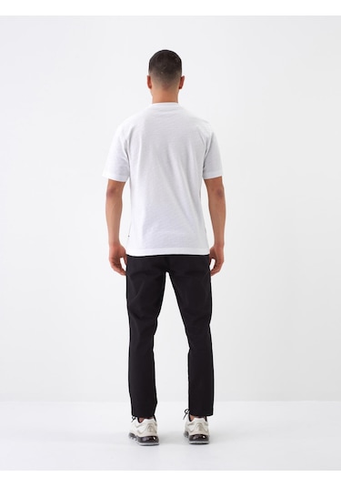 Xint Beyaz Pamuk Dokulu Regular Fit Tişört 502239