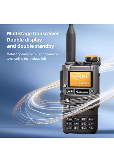 Lemestar Quansheng Uv-k6 Çift Bantlı Telsiz: 5w Güç, Noaa Hava Alarmı, Am/fm Alıcı, 1600mah Pil İle Uzun Süreli Kullanım