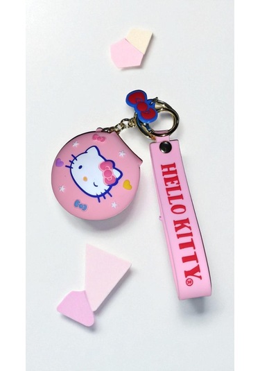 Hello Kitty Temalı Sevimli Aynalı Anahtarlık Ve Çanta Aksesuar