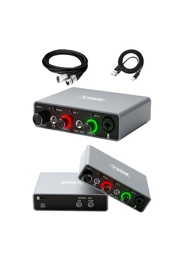 Usb Stüdyo Ses Kartı, 24bit/192khz Yüksek Kalite