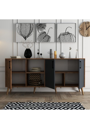 1620 EXXEN AHŞAP AYAKLI MODERN KONSOL