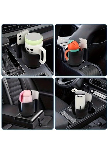 Chuangyinshop Black Araba Bardak Tutucu Genişletme Adaptörü Telefon Tutucu Çoğu 32 40oz Şişe Büyük Muglar İçin