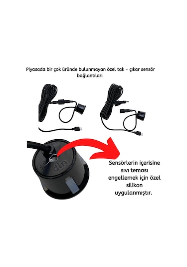 Space Park Sensörü Türkçe Sesli 22 mm Gri / GUPR19-G