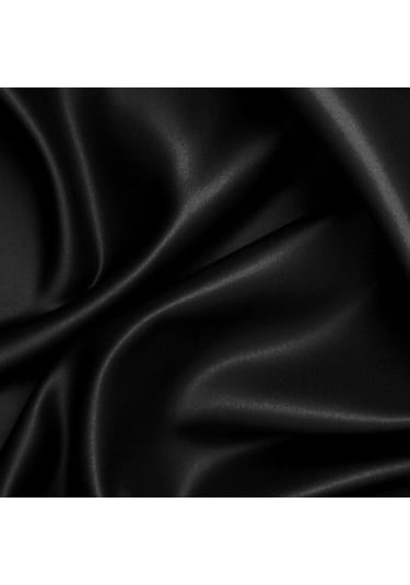 Antibakteriyel Terletmeyen İpek Saten Yastık Kılıfı 2'li 50x70 Siyah Siyah