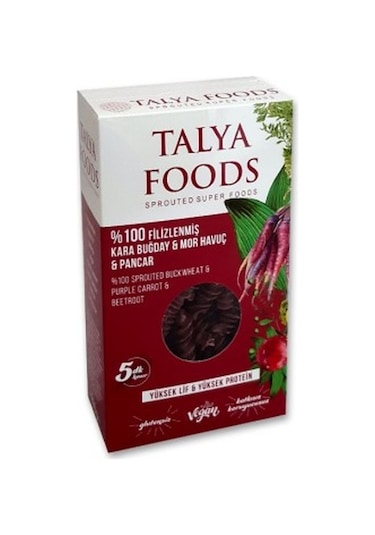 Talya Foods %100 Karabuğday & Mor Havuç & Pancar Makarna 200 G