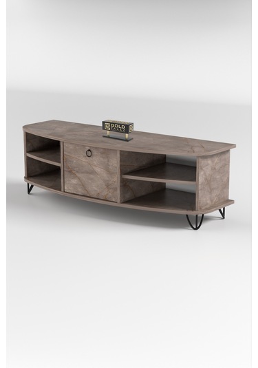 Tv Sehpası Tv Ünitesi Saraylı Atlantik Çam - Antrasit 5061 Çok Renkli