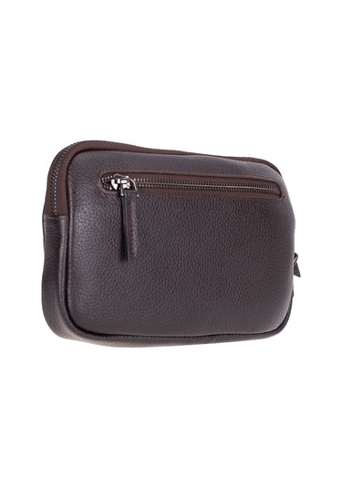 Bloominbag Majeste Nude Buff Brown Curated Deri Clutch Bag Kahverengi