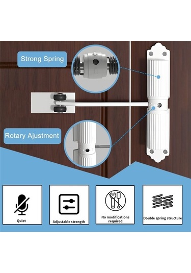 Ulzyvf Yaylı Otomatik Kapı, Kapı Kapı Kapatıcı Kapatıcı İç Rh
