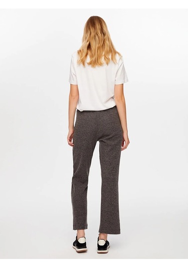 Faik Sönmez Kaşkorse Örme Wide Leg Fit Kadın Eşofman Altı W26esa001 Antrasit