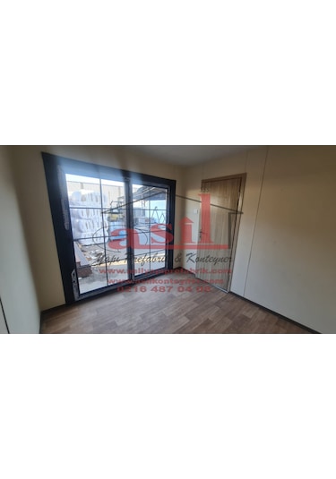 21 M² 1+1 Ahşap Desen Betopanlı, Römorklu Tiny House Konteyner