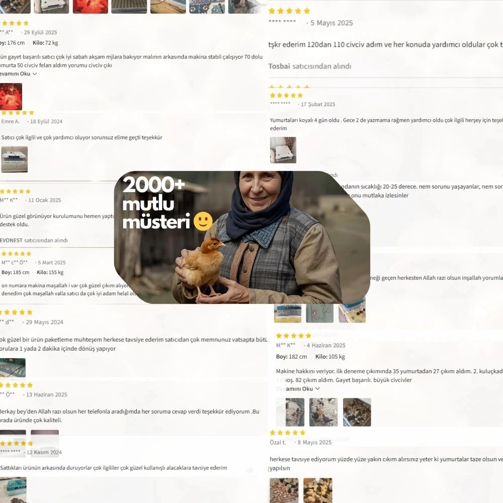 Kamera İlaveli Evonest 120 Yumurtalık Kuluçka Makinesi Otomatik Isı, Nem Ve Çevirme Kontrolü