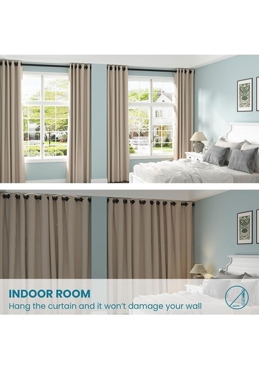 Ulzyvf Yay Siyah Perde Pencere/banyo/dolap Kaymaz İnç İçin Pratik Gerilim Çubuğu, Delme Gerektirmez, Ayarlanabilir Duş Çubuğu, Beyaz 28-42 Wy Beyaz