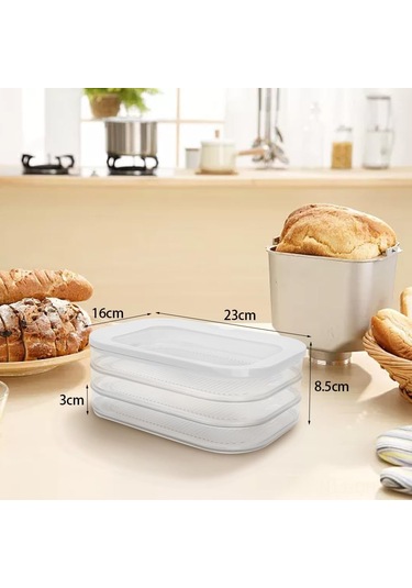 Aubyhe Pet Malzeme Derin Dondurucu Et Kutusu - Yemek Etini Düzenle, Soğuk Izgara Ve Salami Sakla - 22.4x16x8.6cm Şeffaf