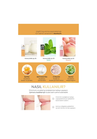 Missha A'pieu Honey & Milk Light Peach Lip Oil