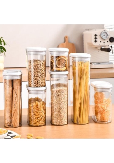 Hava Geçirmez Gıda Saklama Kabı Kapaklı Mühürlü Kavanoz Gıda Sınıfı Bpa İçermez Diğer