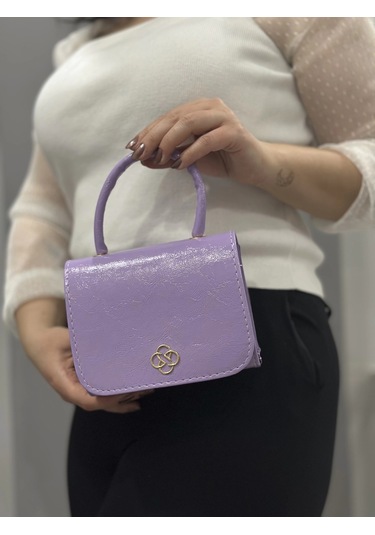 Biçomi Lila Cilt Krash Çanta Lila