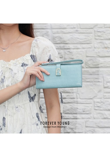 Kadın Modası Kalite Anlayışı Pu Uzun Bozuk Para Çantası - Mor