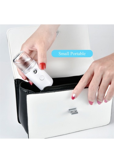 Monyee Mini Taşınabilir Nano Sprey Nemlendirici, 30ml Su Tankı, Derin Nemlendirme, Usb Şarjlı, Kuru Cilt Bakımı, Pembe