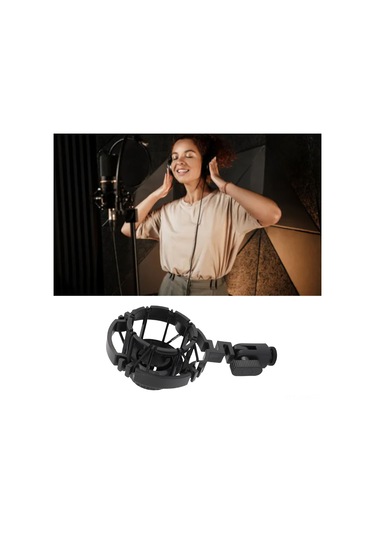 Kosona Akg C2000/c3000/c4000/c214/c314/c414 Mikrofonları İçin Abs Materyalden Hafif Ve Dayanıklı Sarsıntı Emici Montaj Aparatı