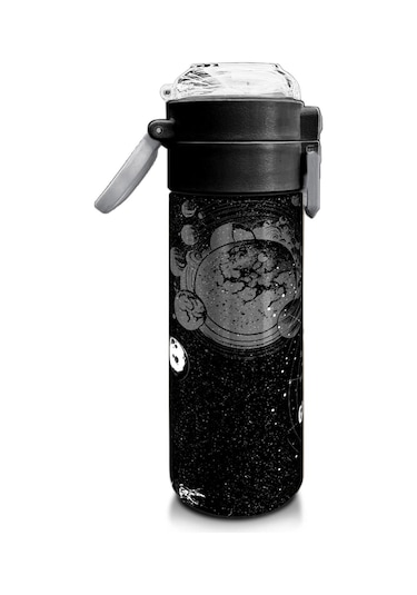 Coral High Kids Siyah Galaxy Desenli Pipetli Ve Direkt İçim Çelik Termos 500 Ml 31857 Siyah
