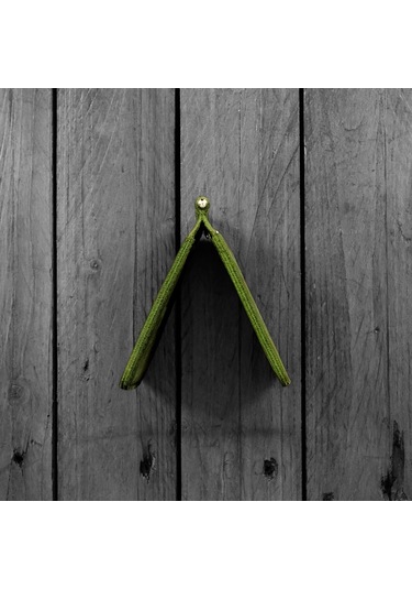 Modica Larga - Hakiki Deri Natürel Para Klipsi Cüzdan 001