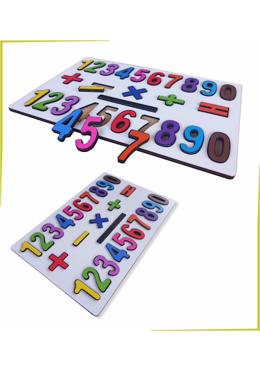 Ahşap Sayılar Puzzle