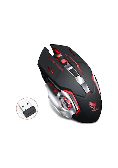 UpWay TW-Q13 2400 DPI Sessiz Kablosuz RGB Oyuncu Mouse