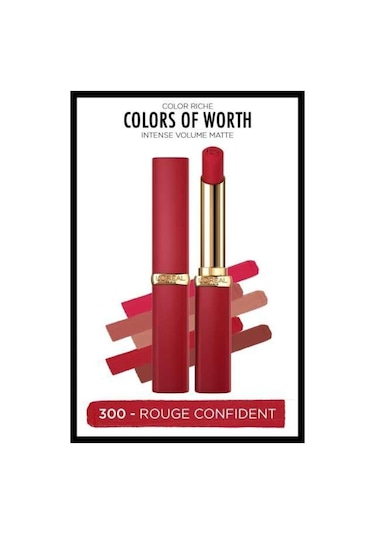 L'Oreal Paris Color Riche Colors Of Worth Intense Volume Matte Ruj 300