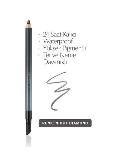 Estee Lauder Double Wear 24H Waterproof Gel Eye Pencil Night Diam